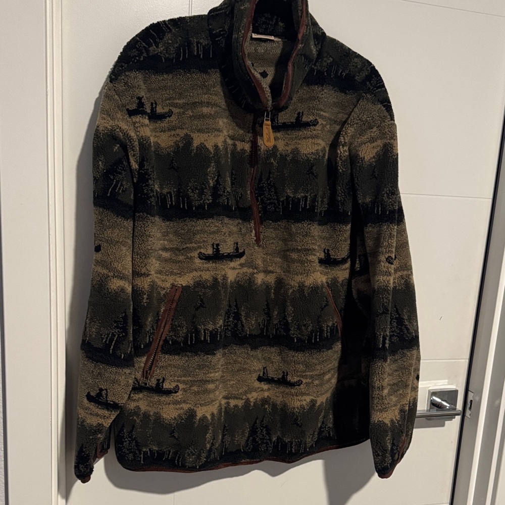 Woolrich Black and Tan Patterned Jacket